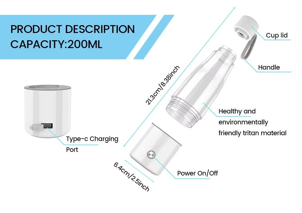 Hydrogen Rich Water Bottle