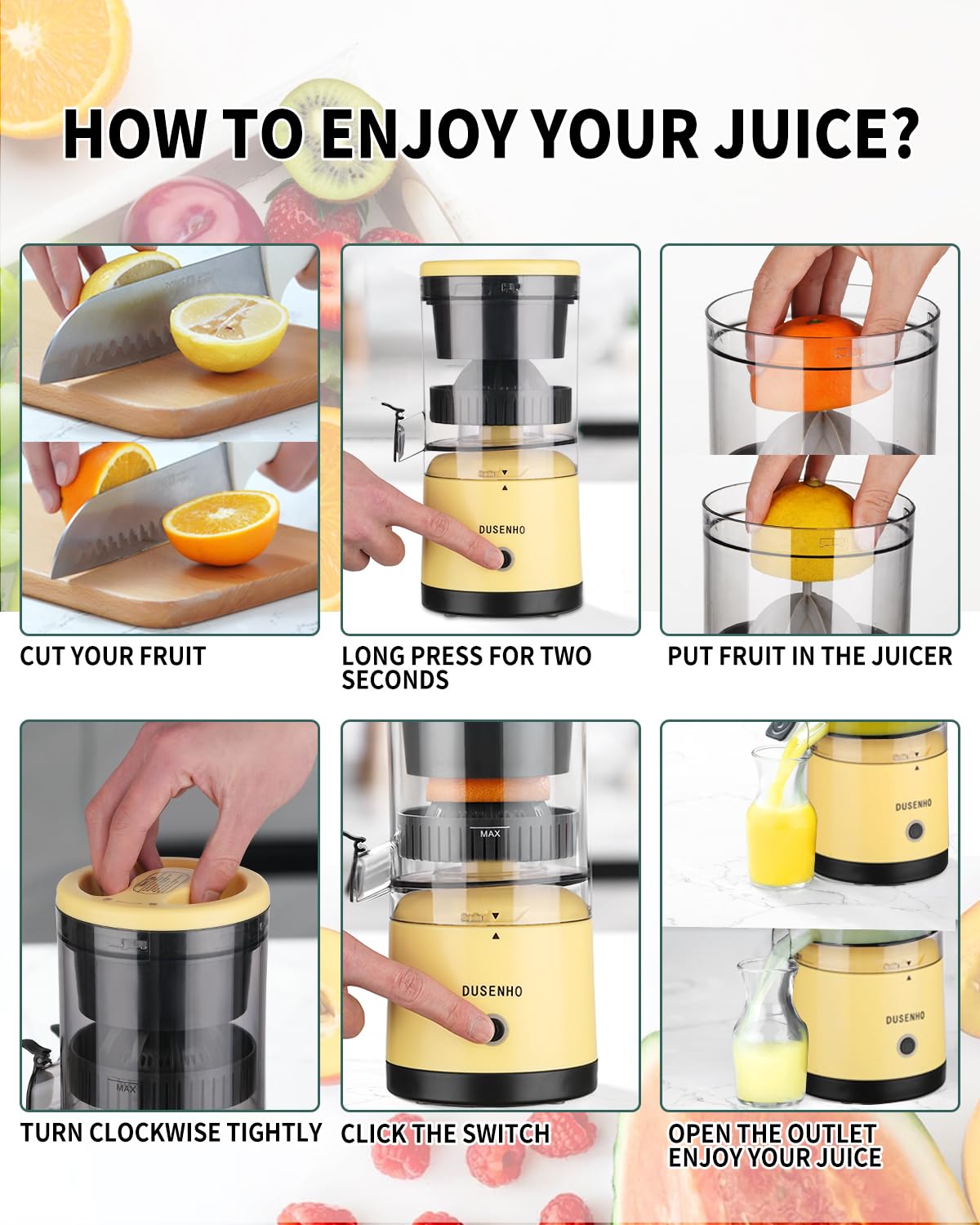 Portable Juicer for Fruits