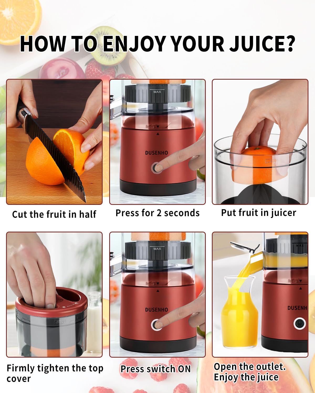 Portable Juicer for Fruits