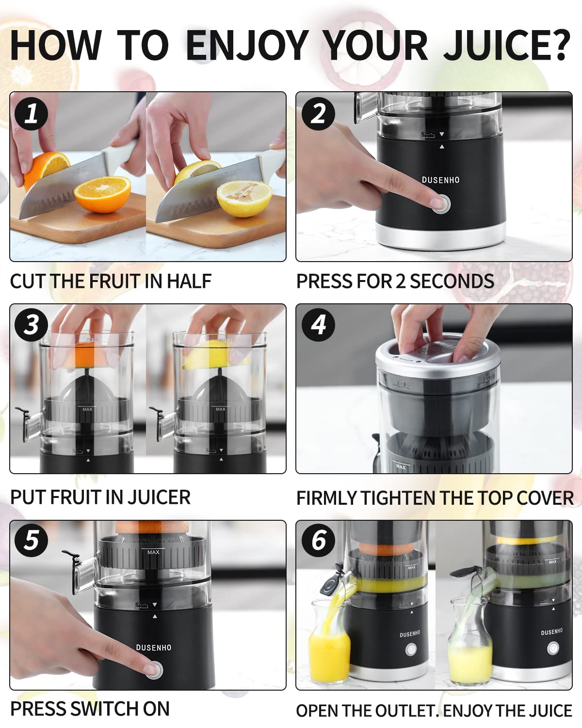 Portable Juicer for Fruits