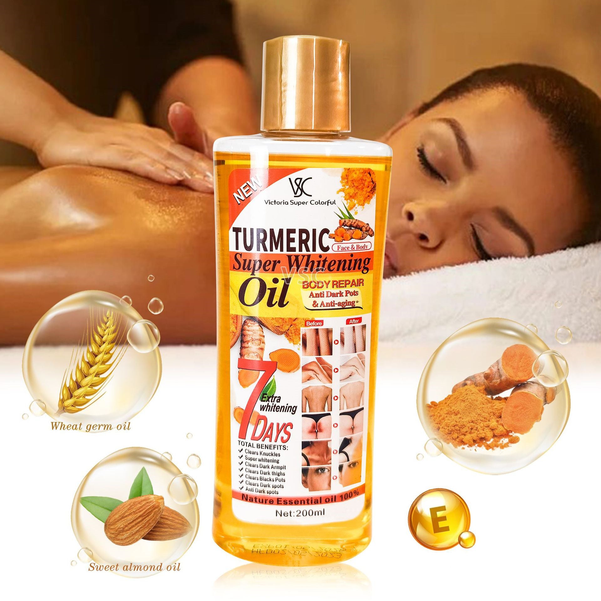 Ginger Facial Body Moisturizing Massage Oil