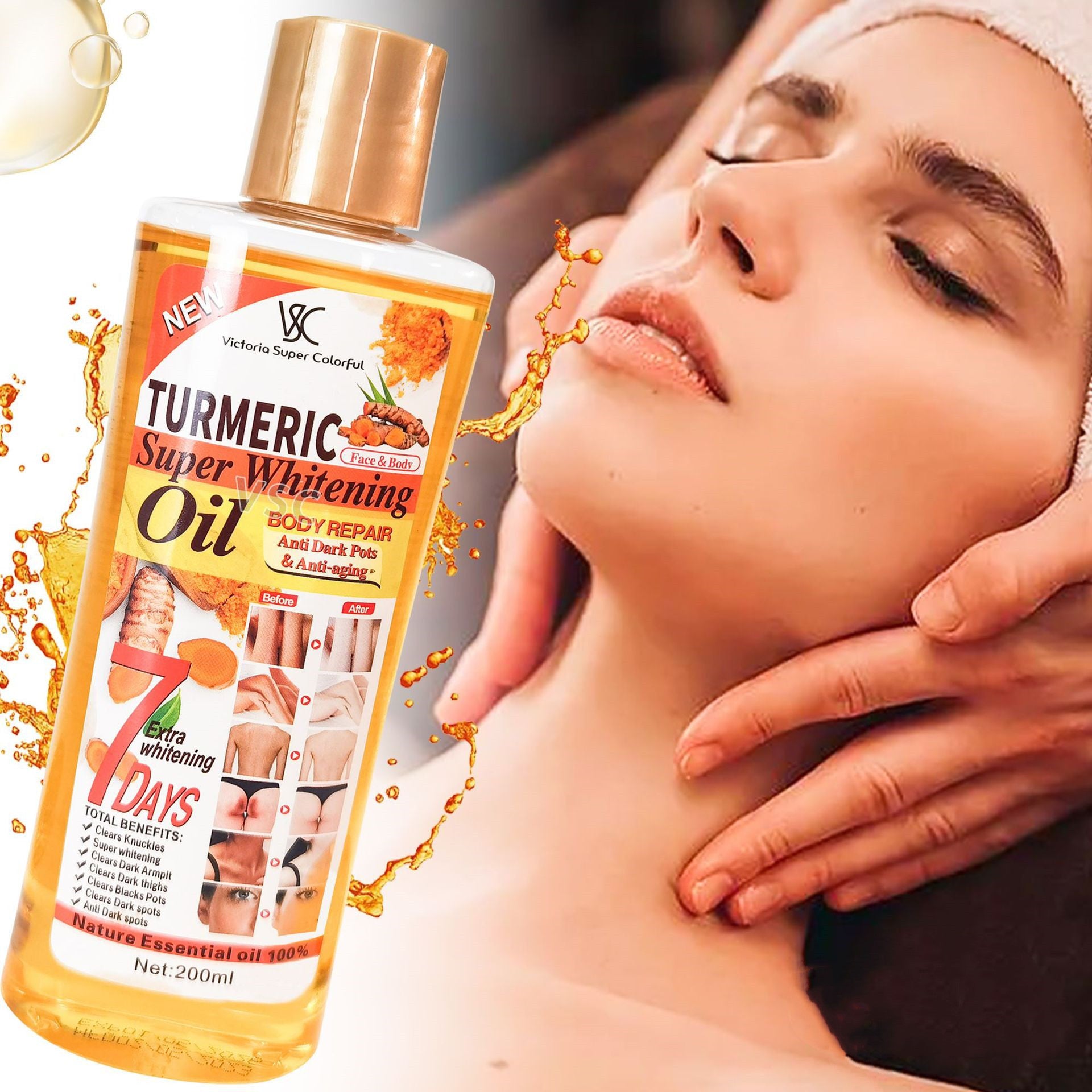 Ginger Facial Body Moisturizing Massage Oil